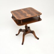 Antique Yew Wood Occasional Side Table