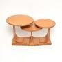 Art Deco Birds Eye Maple Nest of Tables by Epstein