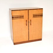 Art Deco Birds Eye Maple And Walnut Wardrobe