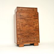 Art Deco Burr Walnut Chest Of Drawers