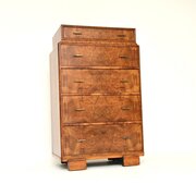 Art Deco Burr Walnut Chest Of Drawers