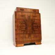 art deco figured walnut chest of drawers Art Deco Figured Walnut Chest of Drawers