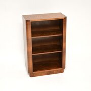 Art Deco Walnut Open Bookcase