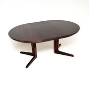 Danish Vintage Rosewood Extending Dining Table