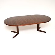 Danish Vintage Rosewood Extending Dining Table