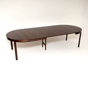 Danish Vintage Rosewood Extending Dining Table