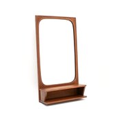 Danish Vintage Teak Mirror By Pedersen And Hansen