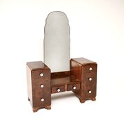 French Art Deco Burr Walnut Dressing Table