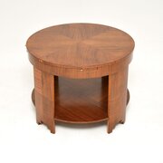 Large Art Deco Walnut Coffee Table