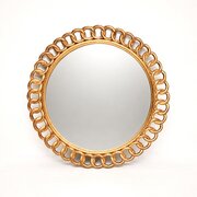 Large Vintage Giltwood Hollywood Regency Mirror