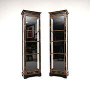Pair Of Antique Edwardian Display Cabinets