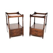Pair Of Antique Georgian Style Mahogany Tables