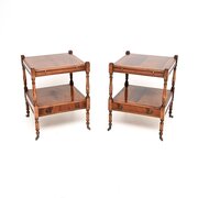 Pair Of Antique Georgian Style Mahogany Tables