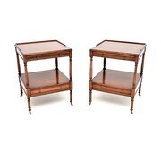 Pair Of Antique Georgian Style Satinwood Tables