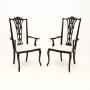 Pair of Antique Mahogany Chippendale Chairs