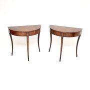 Pair Of Antique Mahogany Regency Style Consoles