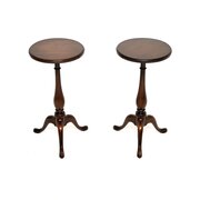 Pair Of Antique Mahogany Wine Tables