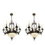 Pair of Antique Neoclassical Style Chandeliers