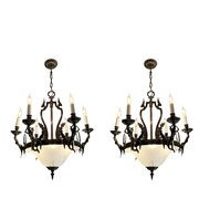 Pair Of Antique Neoclassical Style Chandeliers