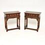 Pair of Antique Oak Console / Side Tables