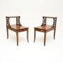 Pair of Antique Regency Style Mahogany Side Tables