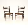 Pair of Danish Rosewood and Leather Chairs