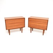 Pair Of Danish Vintage Teak Chest Of Drawers