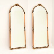 Pair Of Vintage Art Deco Period Decorative Mirrors