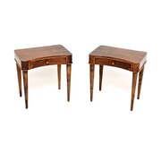 Pair Of Vintage Art Deco Swedish Walnut Tables