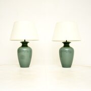 Pair Of Vintage Ceramic Table Lamps