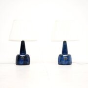 Pair Of Vintage Danish Ceramic Table Lamps