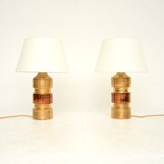 Pair Of Vintage Italian Ceramic Table Lamps