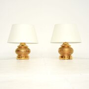 Pair Of Vintage Italian Ceramic Table Lamps