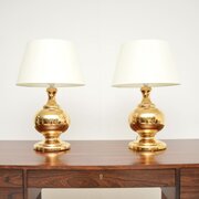 Pair Of Vintage Italian Ceramic Table Lamps