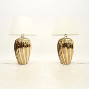 Pair Of Vintage Italian Ceramic Table Lamps