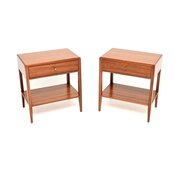 Pair Of Vintage Mahogany Bedside / Side Tables