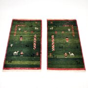 Pair Of Vintage Persian Gabbeh Rugs