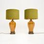 Pair of Vintage Porcelain Table Lamps