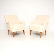 Pair Of Vintage Swedish Armchairs