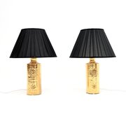 Pair Of Vintage Swedish Ceramic Table Lamps