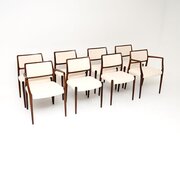 Set Of Eight Danish Rosewood Dining Chairs