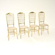 Set Of Four Vintage Italian Chiavari Dining Chairs