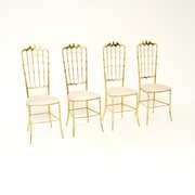 Set Of Four Vintage Italian Chiavari Dining Chairs