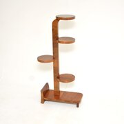 Swedish Art Deco Walnut Plant Stand
