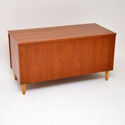Teak Vintage Storage Box Ottoman Blanket Chest