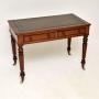 Victorian Mahogany Leather Top Writing Table 