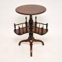 Victorian Mahogany Occasional Table Bookstand