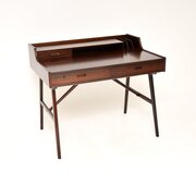 Vintage Danish Rosewood Desk By Arne Wahl Iversen