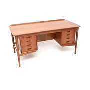 Vintage Danish Teak Desk By Svend Aage Madsen