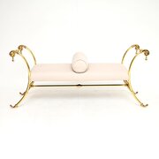 Vintage French Brass Bench / Stool
